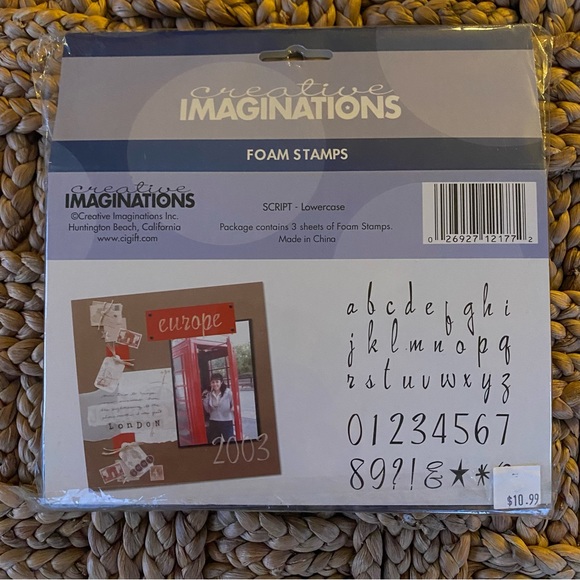 Creative Imaginations Foam Stamps – Script – Lower Case - Picture 3 of 7